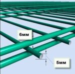 Сварная секция 3D ограждения Дуос 1.03x2.5 м, проволока 6/5/6 мм